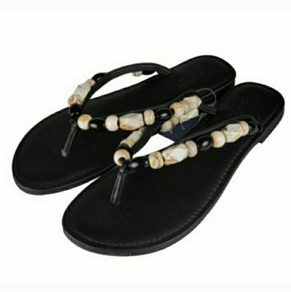 UNIVERSAL THREAD "Cindy" Beaded Flip Flop Sandals NWT